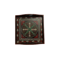 Satrangi Oil Painted Tray (Small) - Image 2