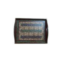 Satrangi Oil Painted Tray (Medium) - Image 2