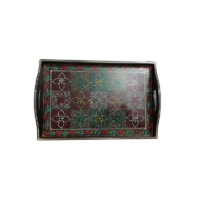 Satrangi Oil Painted Tray (Large) - Image 2